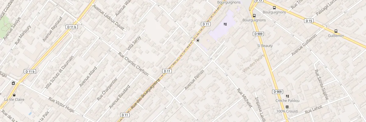 Plan du 156 Rue des Bourguignons à Asnières-sur-Seine