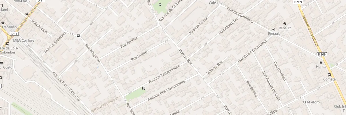 Plan du 53 Rue du Bac à Asnières-sur-Seine