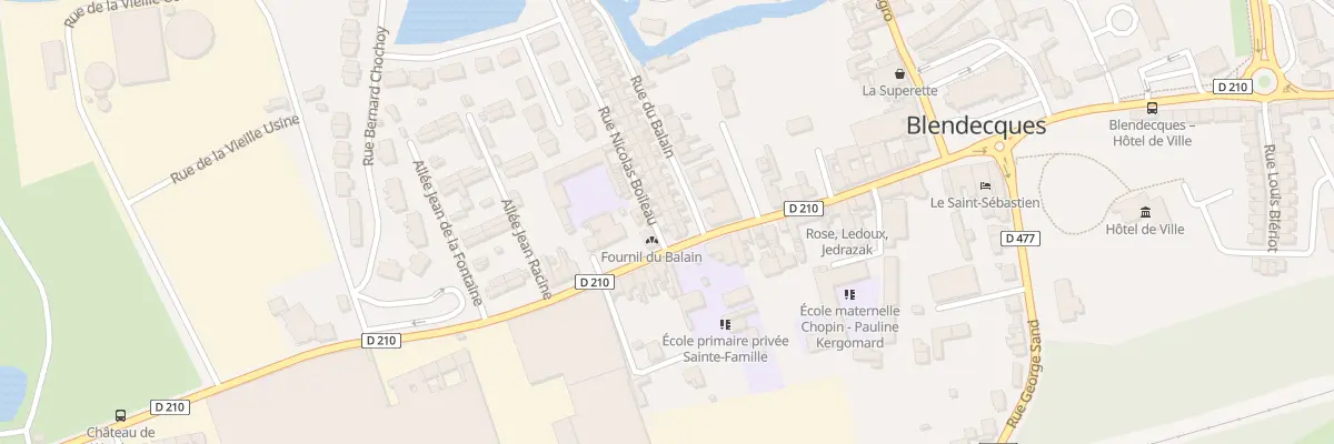Plan du 2 Rue Boileau à Blendecques