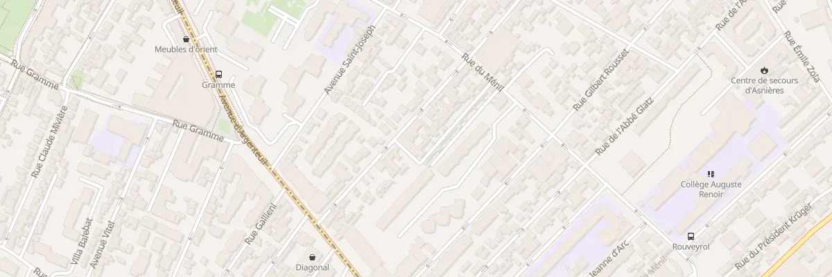 Plan du 24 Rue Victor Hugo à Asnières-sur-Seine