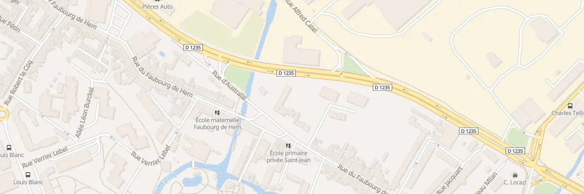 Plan du 142 Rue du Faubourg de Hem à Amiens