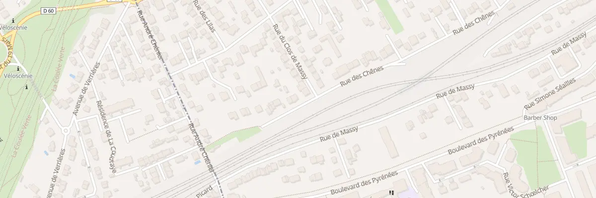 Plan du 94 Rue des Chênes à Antony
