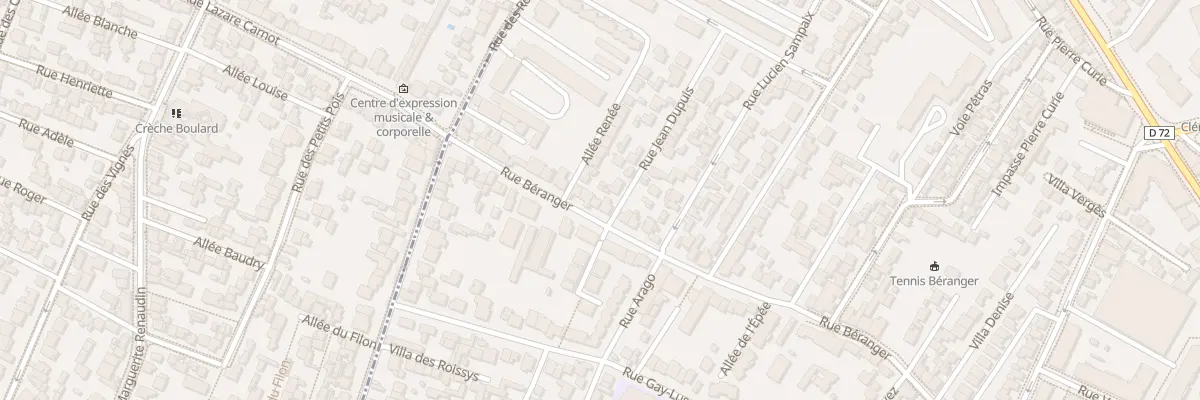 Plan du 84 Rue Béranger à Châtillon