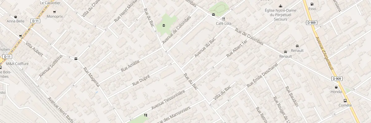 Plan du 40 Rue du Bac à Asnières-sur-Seine
