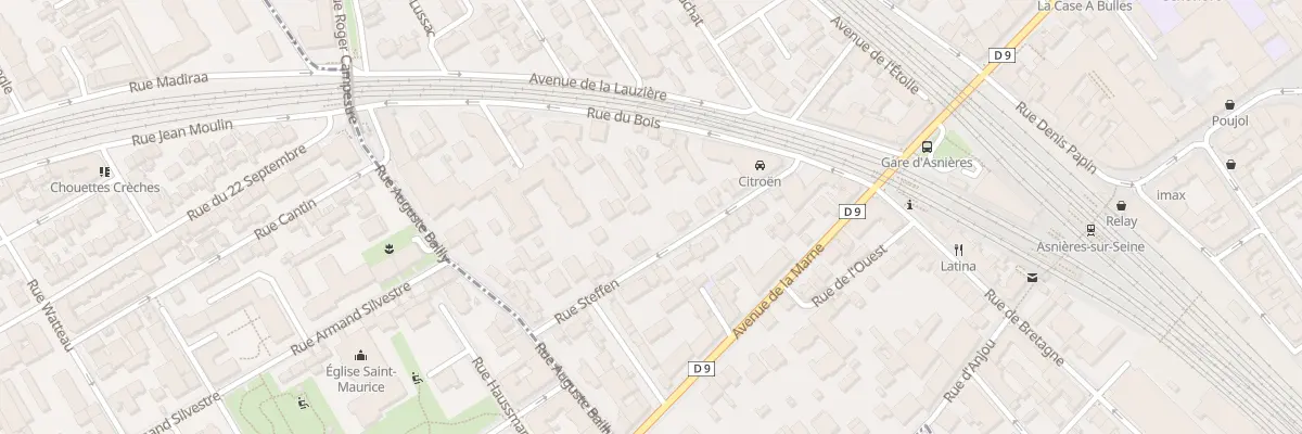 Plan du 21 Rue Steffen à Asnières-sur-Seine