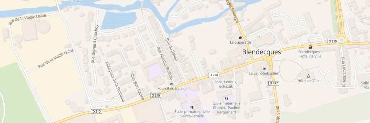 Plan du 6 Rue du Balain à Blendecques