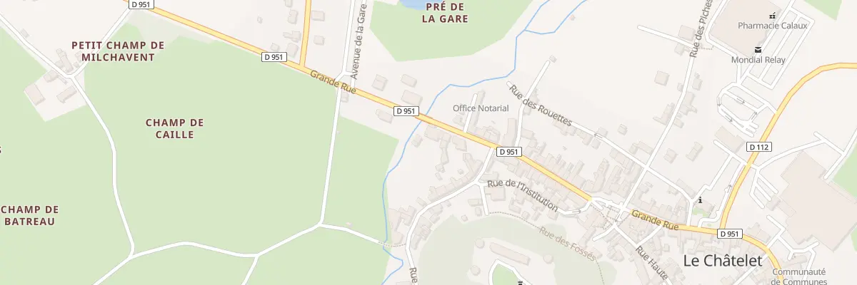 Plan du 59 Gr Grande Rue au Châtelet