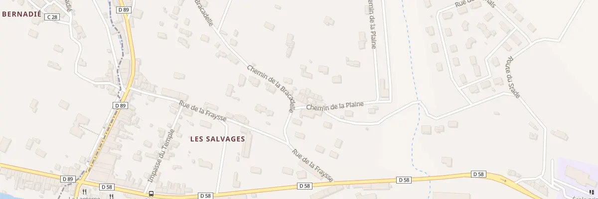 Plan du 1 Hab Le Fraysse à Burlats