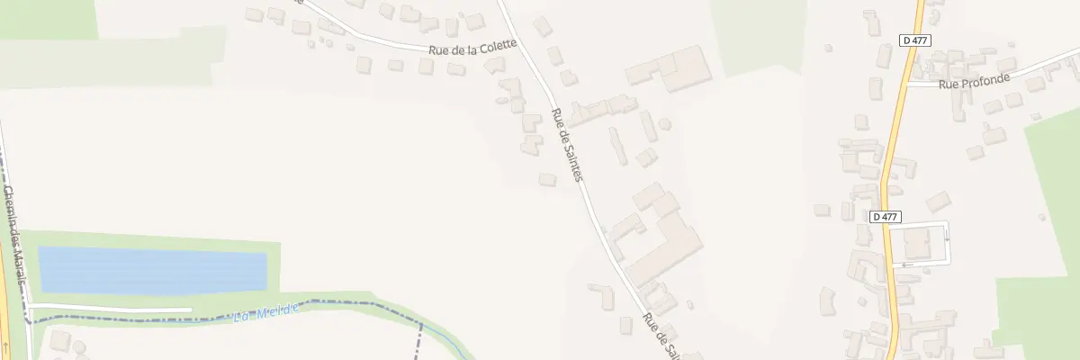 Plan du 319 Rue de Saintes à Heuringhem