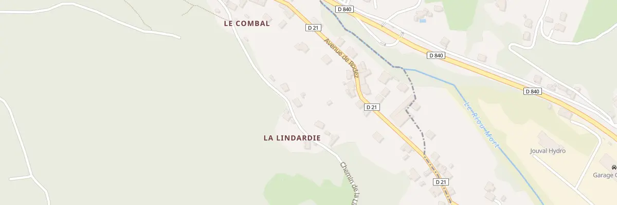 Plan du 315 Che de la Lindardie à Decazeville
