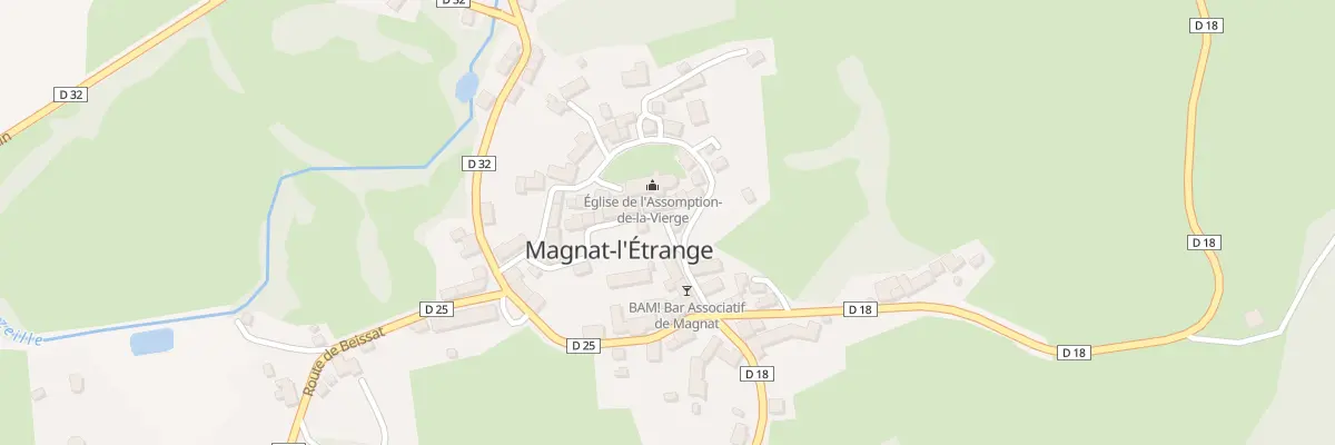 Plan du 5184 Le Bourg à Magnat-l’Étrange