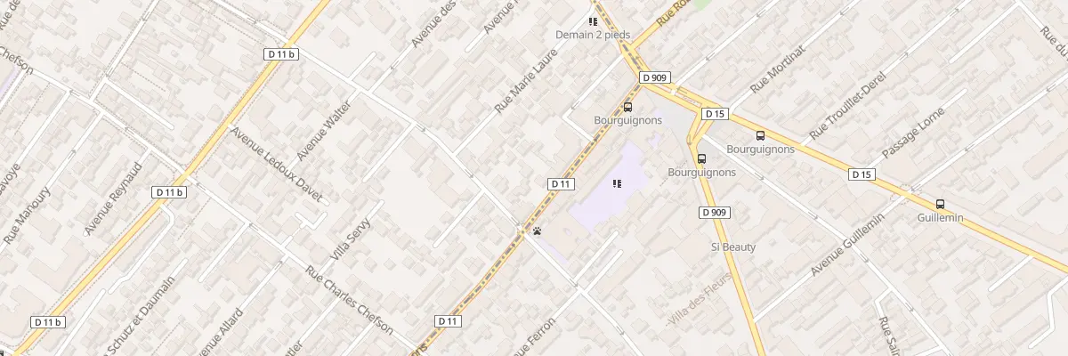 Plan du 129 Rue des Bourguignons à Bois-Colombes
