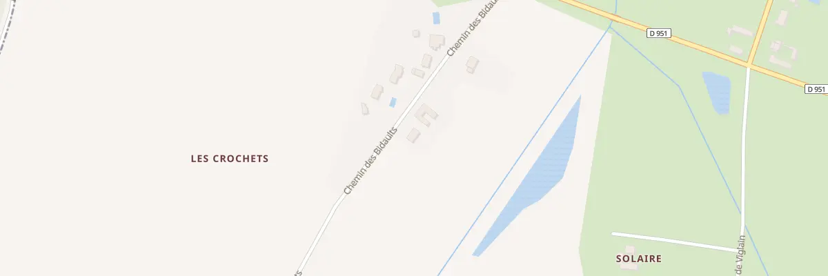 Plan du 17 Che des Bidaults à Guilly