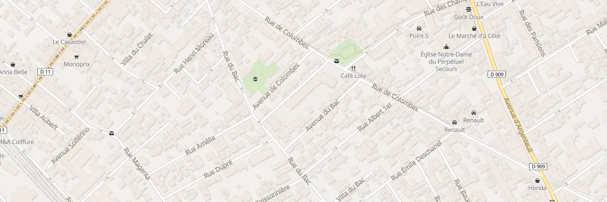Plan du 44 Rue du Bac à Asnières-sur-Seine