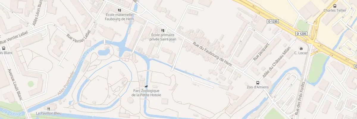 Plan du 99 Rue du Faubourg de Hem à Amiens