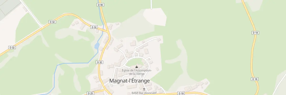 Plan du 44 Che de la Ceinture à Magnat-l’Étrange