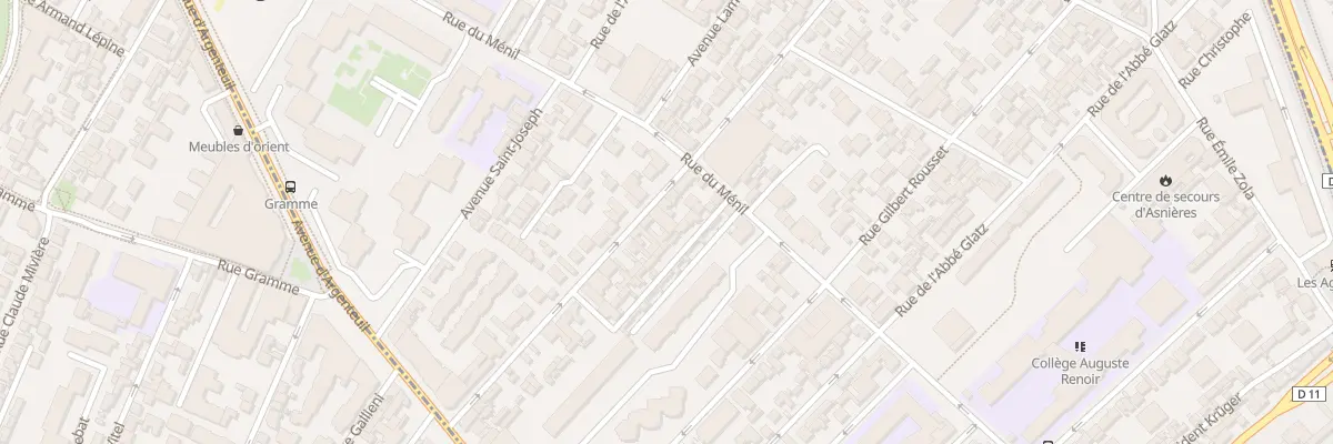 Plan du 36 Rue Victor Hugo à Asnières-sur-Seine