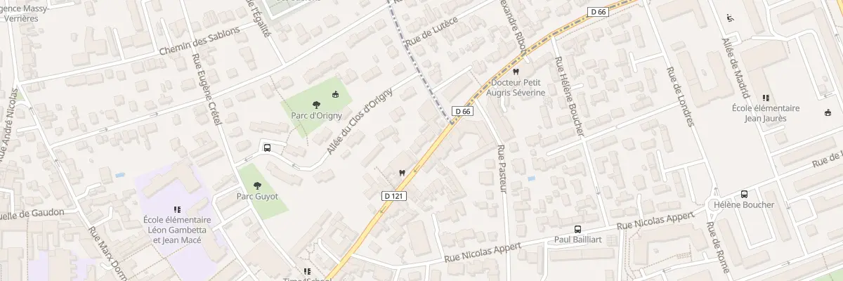 Plan du 4 Rue Gabriel Peri à Massy