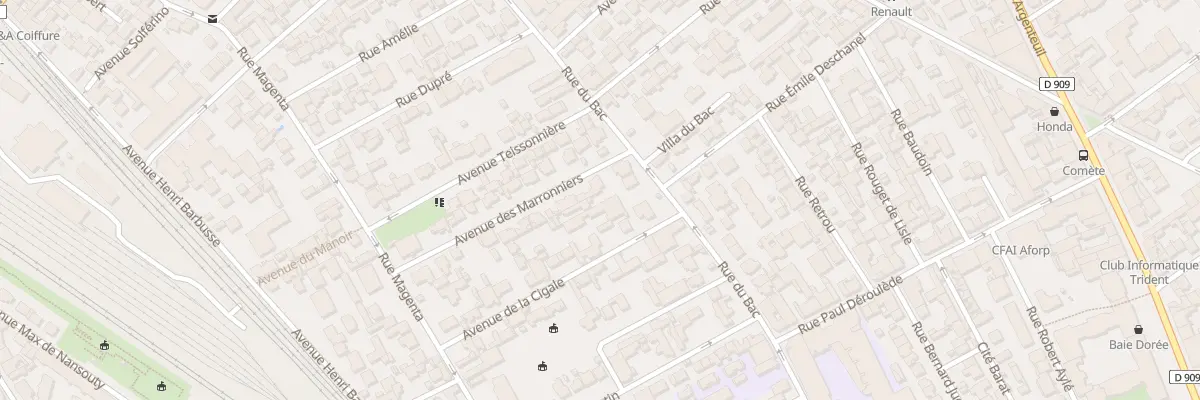 Plan du 35 Rue du Bac à Asnières-sur-Seine
