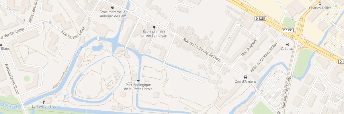 Plan du 95 Rue du Faubourg de Hem à Amiens