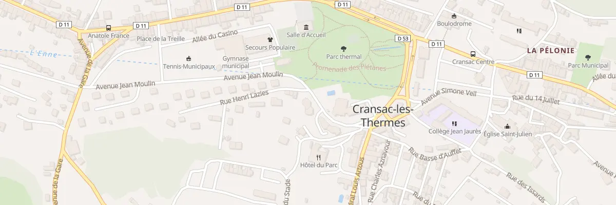 Plan du 9003 Res du Parc Ave Jean Moulin à Cransac-les-Thermes
