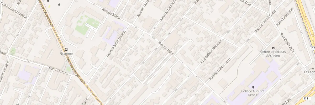 Plan du 40 Rue Victor Hugo à Asnières-sur-Seine