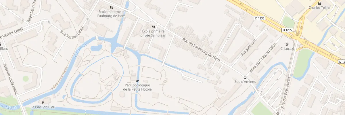 Plan du 93 Rue du Faubourg de Hem à Amiens