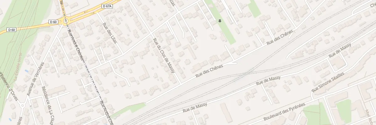 Plan du 90 Rue des Chênes à Antony