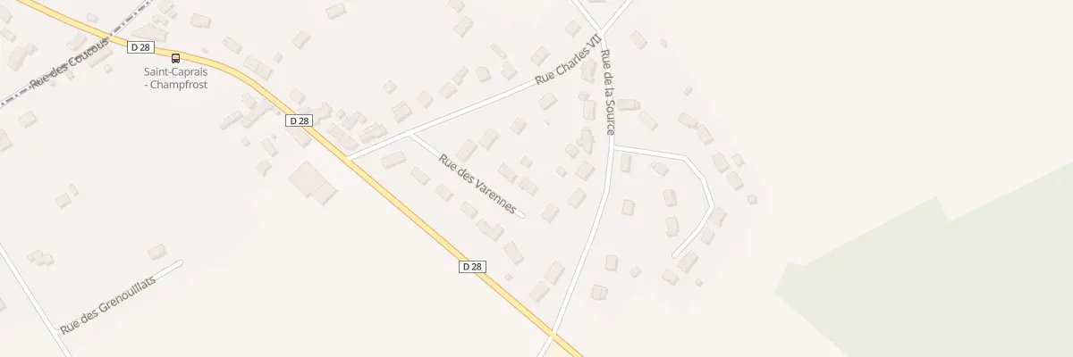 Plan du 9873F Les Varennes à Saint-Caprais