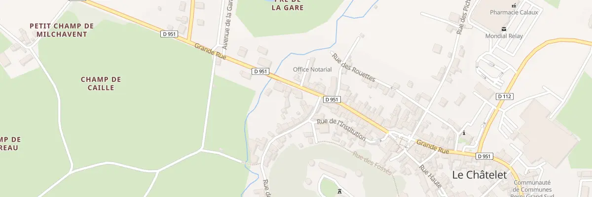 Plan du 57 Grande Rue au Châtelet