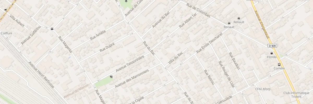 Plan du 28 Rue du Bac à Asnières-sur-Seine