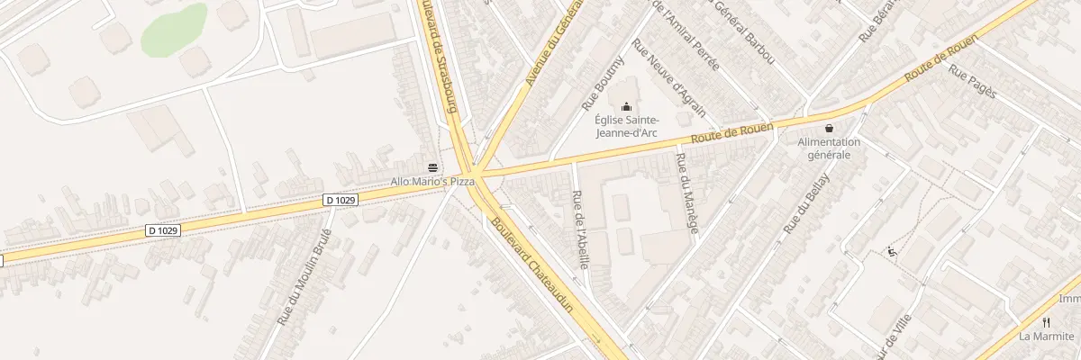 Plan du 309 Rue de Rouen à Amiens