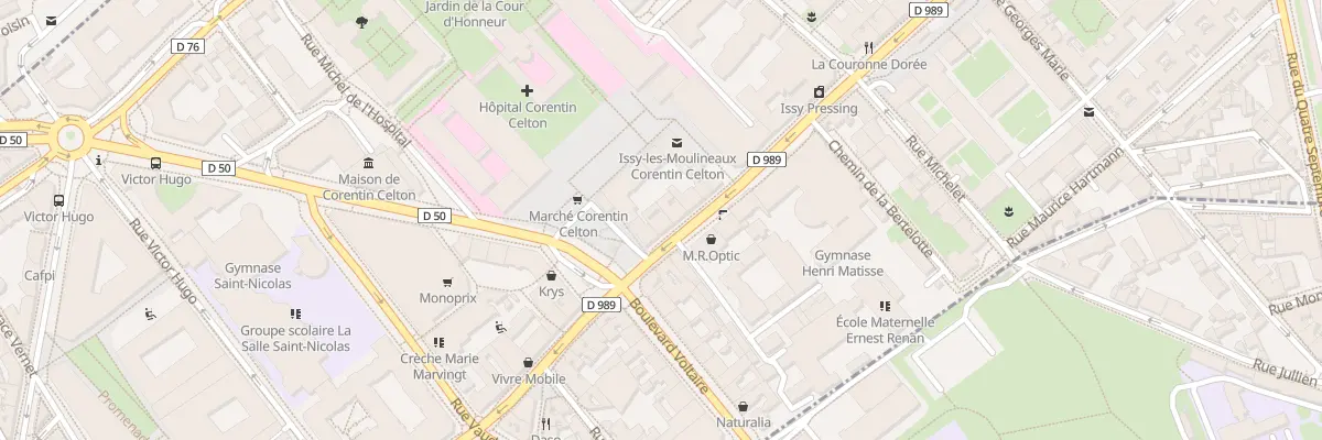 Plan du 44 Rue Ernest Renan à Issy-les-Moulineaux