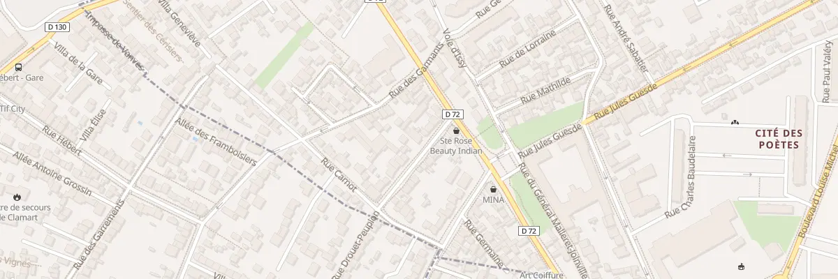 Plan du 10 Rue Drouet Peupion à Malakoff