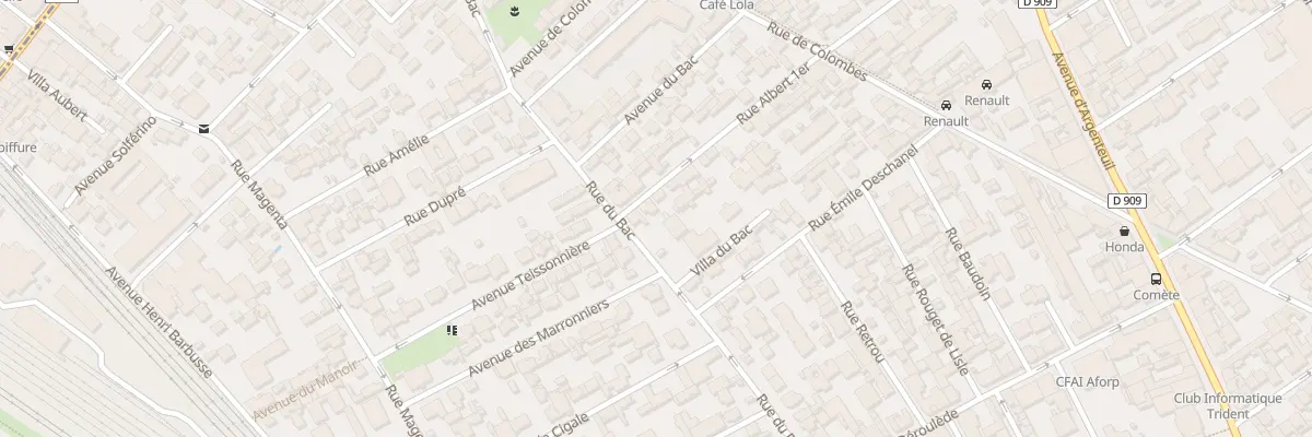 Plan du 2B Rue Albert 1 à Asnières-sur-Seine