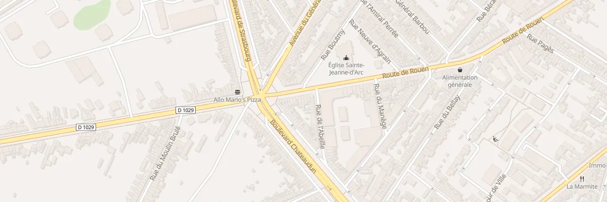 Plan du 305 Rue de Rouen à Amiens