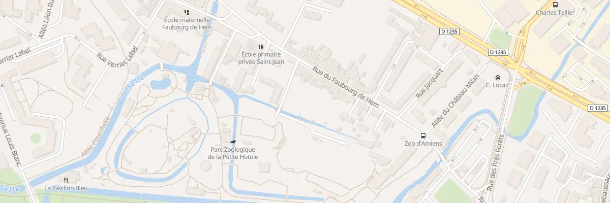 Plan du 83 Rue du Faubourg de Hem à Amiens