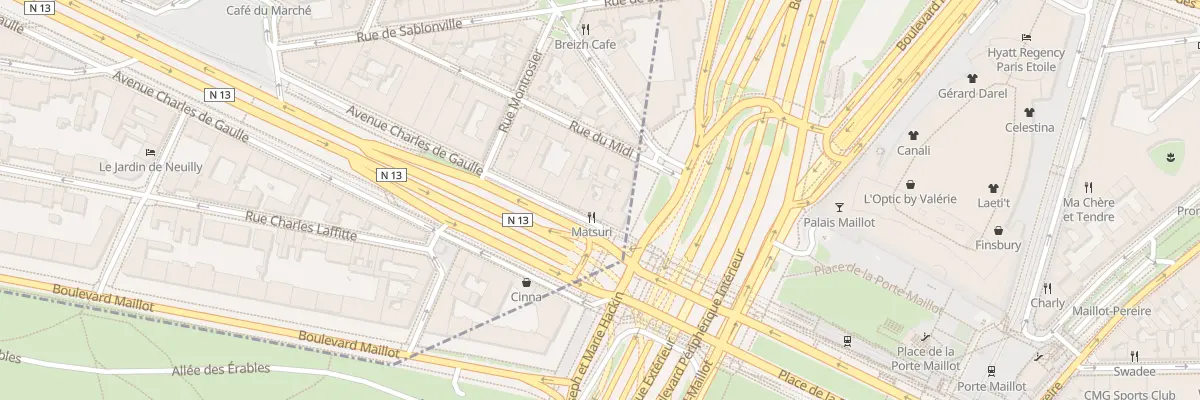 Plan du 18 Av Charles de Gaulle à Neuilly-sur-Seine