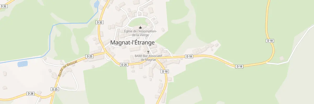 Plan du 28 Che de la Ceinture à Magnat-l’Étrange