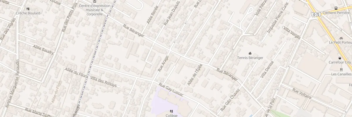 Plan du 79 Rue Béranger à Châtillon