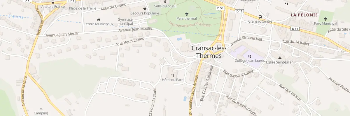 Plan du 9002 Res du Parc Ave Jean Moulin à Cransac-les-Thermes