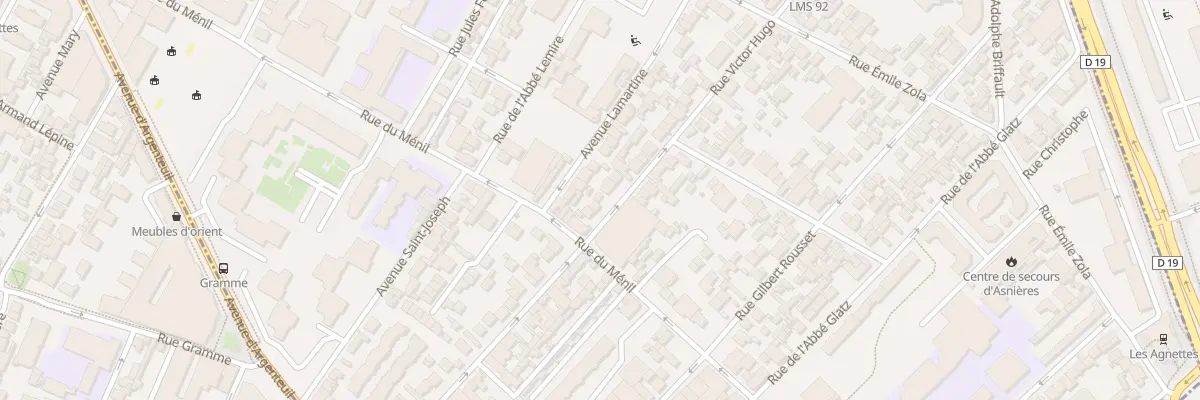 Plan du 53 Rue Victor Hugo à Asnières-sur-Seine