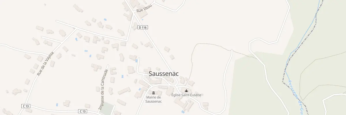 Plan du 100 Rue du Puy Saint-Georges à Saussenac