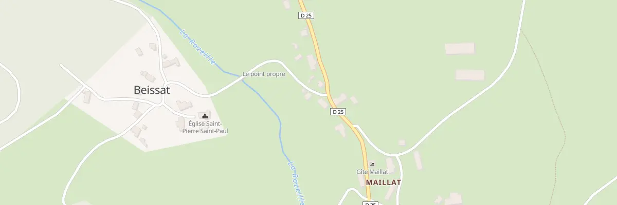 Plan du 1 Le Bourg à Beissat