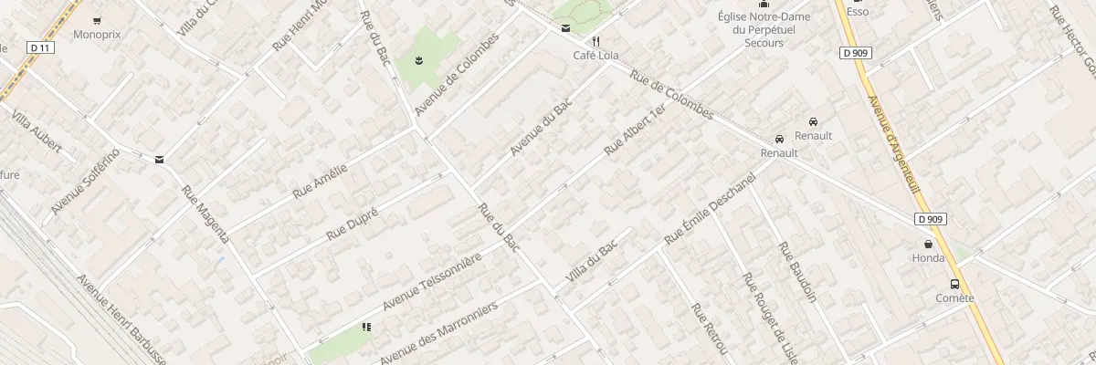 Plan du 5 Rue Albert 1 à Asnières-sur-Seine