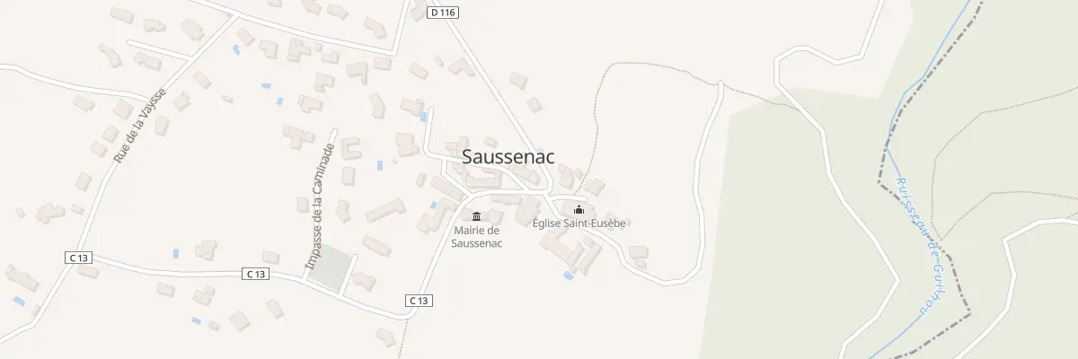 Plan du 5203 Le Village à Saussenac