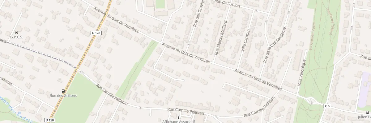 Plan du 201 Av Bois de Verrieres à Antony