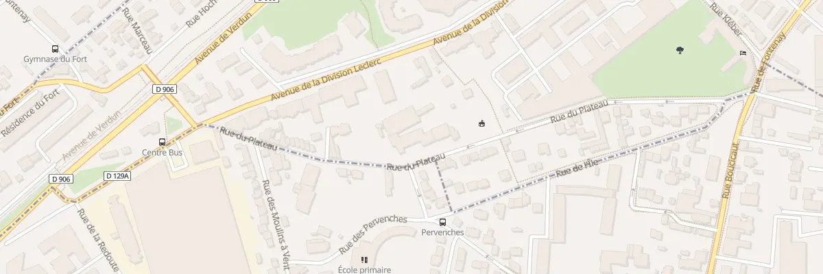 Plan du 70 Rue du Plateau à Châtillon