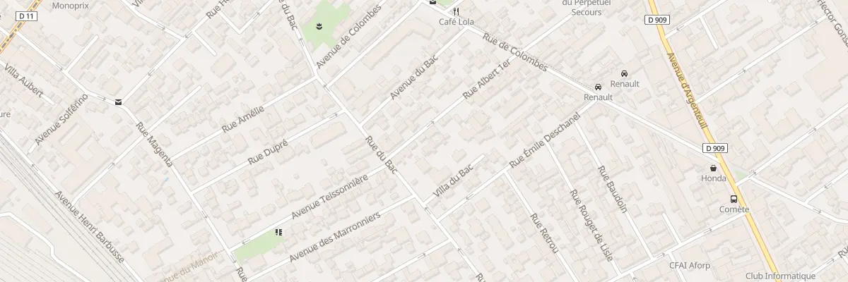 Plan du 6B Rue Albert 1 à Asnières-sur-Seine