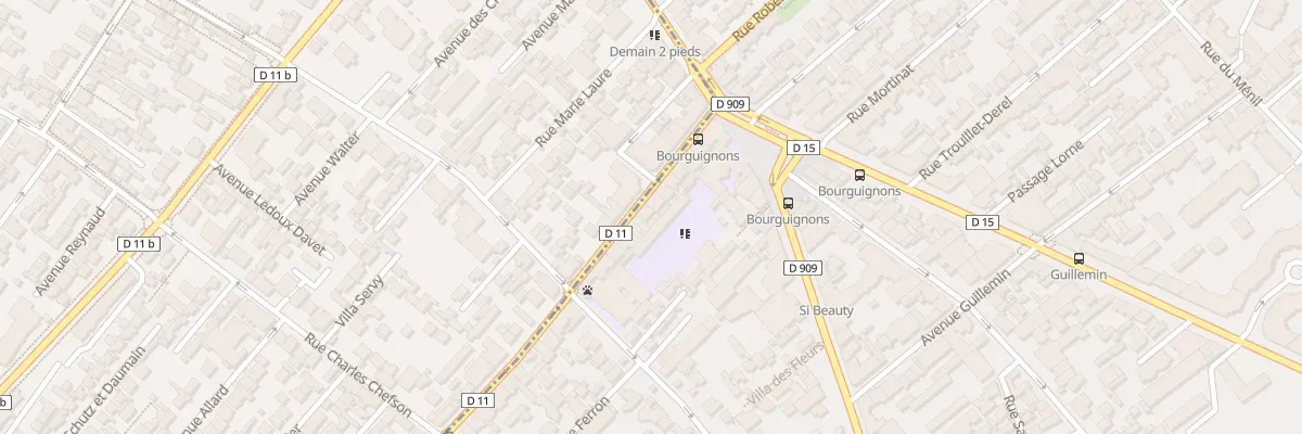 Plan du 180 Rue des Bourguignons à Asnières-sur-Seine